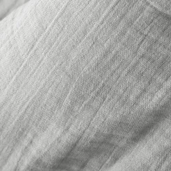 EMINZA Edredon gaze de coton (90 x 200 cm) Gaïa Gris nuage Gris clair Online