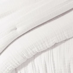 EMINZA Edredon quadruple gaze de coton (90 x 220 cm) Victoria x Gaïa chantilly Blanc Online