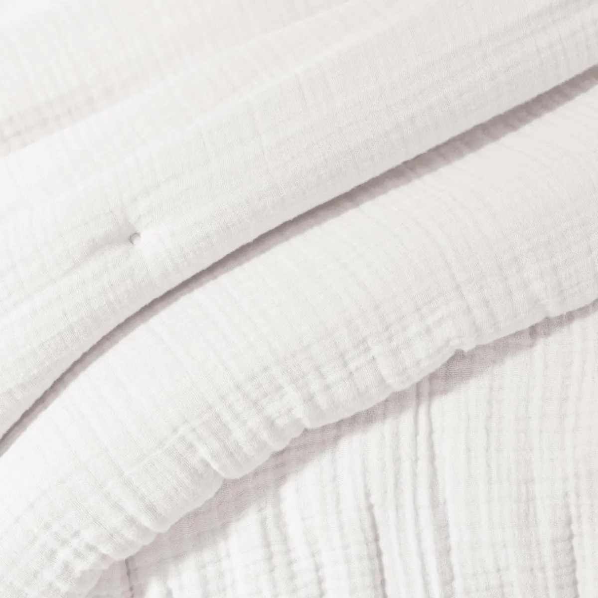 EMINZA Edredon quadruple gaze de coton (90 x 220 cm) Victoria x Gaïa chantilly Blanc Online