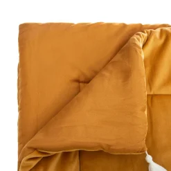 ATMOSPHERA Edredon velours (80 x 180 cm) Slow Jaune ocre Best