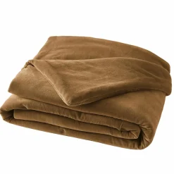 EMINZA Edredon velours de coton (90 x 200 cm) Victor Camel