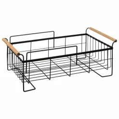 5 Five Simply Smart Egouttoir de cuisine en métal 2 niveaux (48 x 28 cm) Blackwood Noir Clearance