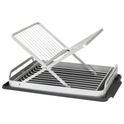 5 Five Simply Smart Egouttoir de cuisine pliant en aluminium (44 x 31 cm) Splash Gris Hot