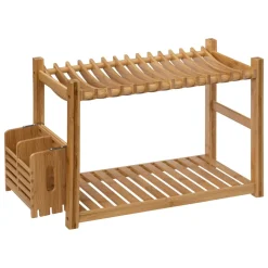 5 Five Simply Smart Egouttoir en bambou 2 niveaux (53 x 24 cm) Siao Naturel Bois Clearance