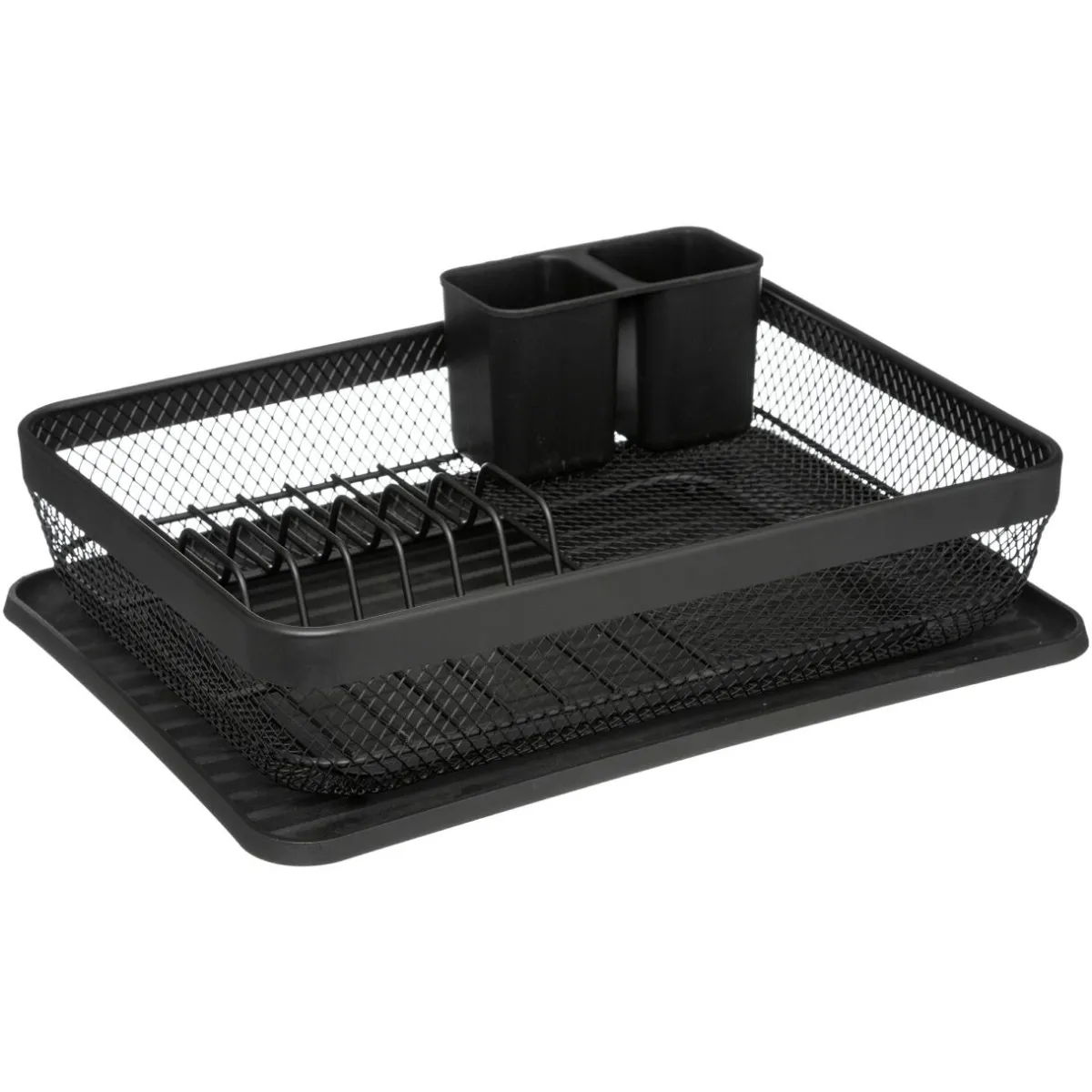 ATMOSPHERA Egouttoir vaisselle en métal (43 x H13 cm) Mayaj Noir Discount
