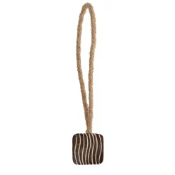LUANCE Embrasse rideau bois Zebra Marron Sale