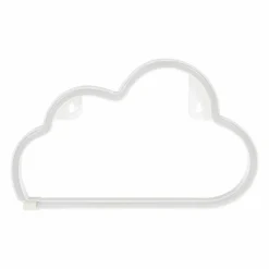 OSTARIA Enseigne lumineuse néon à piles (H18,7 cm) Nuage Blanc Hot