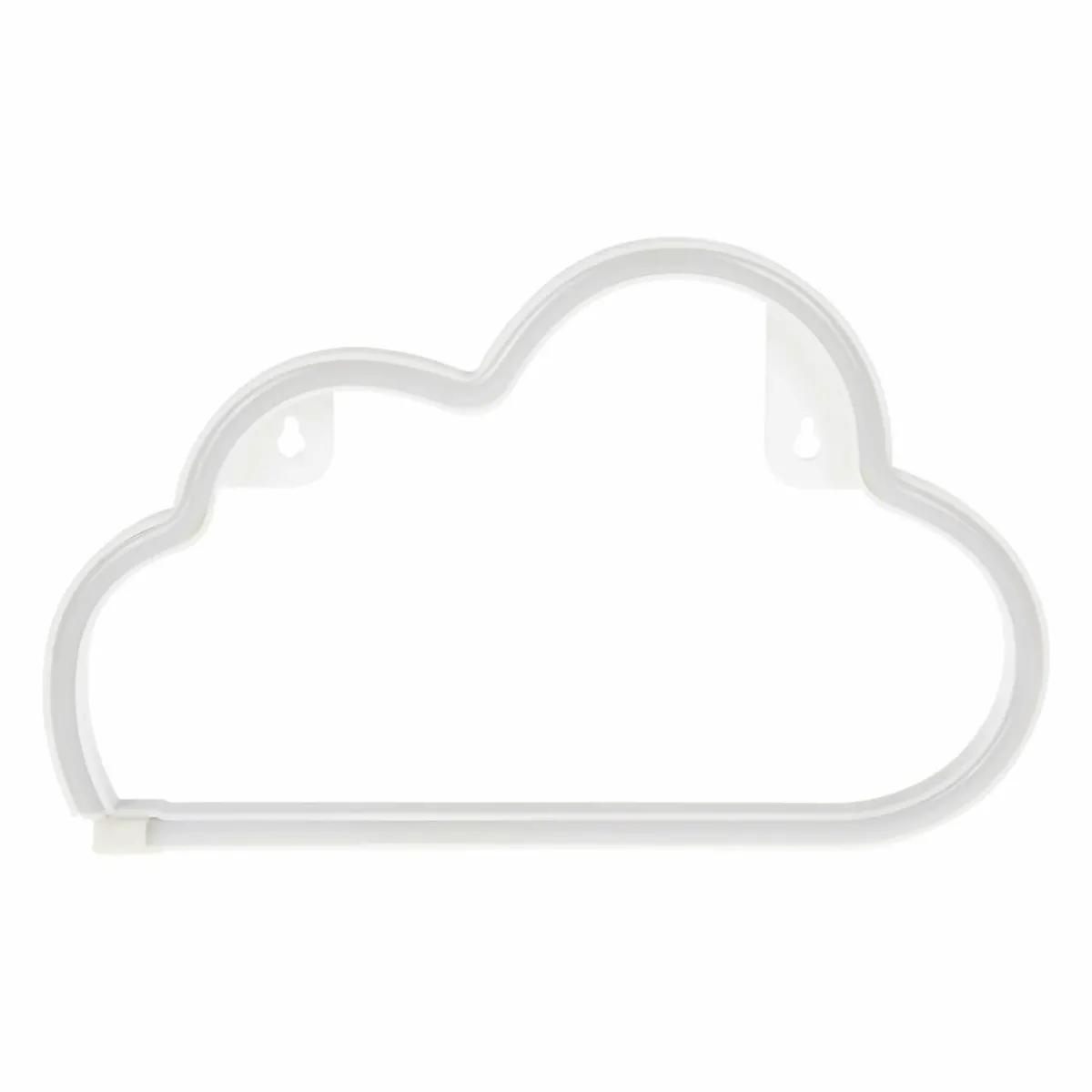 OSTARIA Enseigne lumineuse néon à piles (H18,7 cm) Nuage Blanc Hot
