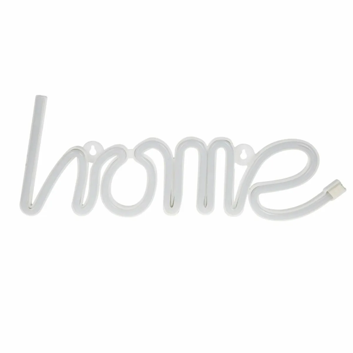 OSTARIA Enseigne lumineuse néon à piles (H13 cm) Home Blanc New