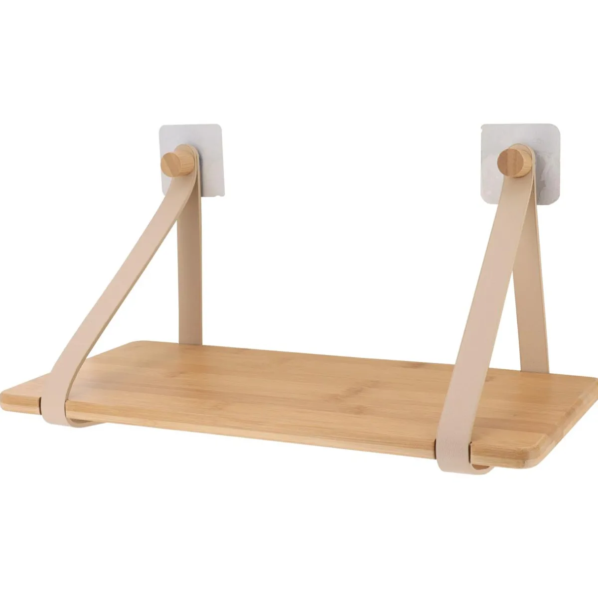 TENDANCE Etagère adhésive bambou (40 x H20 cm) Easy Chic Beige Sale