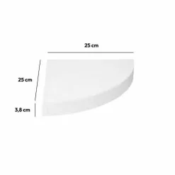 5 Five Simply Smart Etagère d'angle en bois (25 cm) Blanc Sale