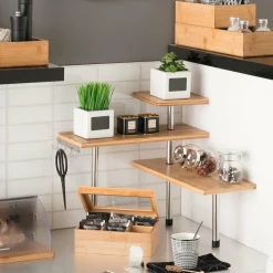 ATMOSPHERA Etagère d'angle (H39 cm) Vahina le Naturel Clearance