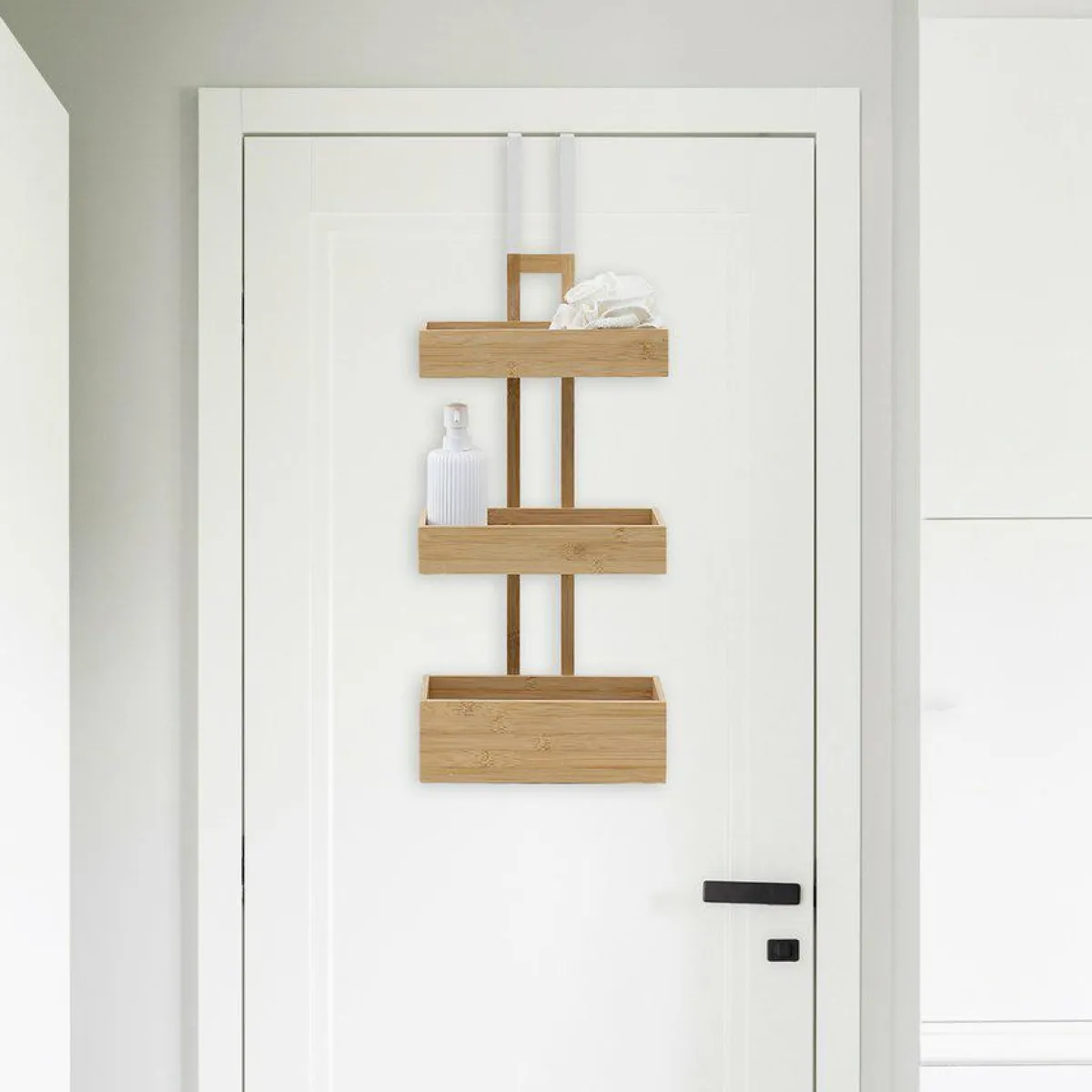 ATMOSPHERA Etagère de porte 3 niveaux (H74 cm) Bambou Naturel Online