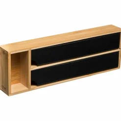 5 Five Simply Smart Etagère dérouleurs et compartiment (39 x 13 cm) Bambou Noir Sale