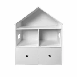 EMINZA Etagère enfant bois 3 niveaux (H97 cm) Stars Blanc Clearance