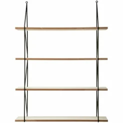 ATMOSPHERA Etagère murale 4 niveaux (60 x H80 cm) Iris Noir Best