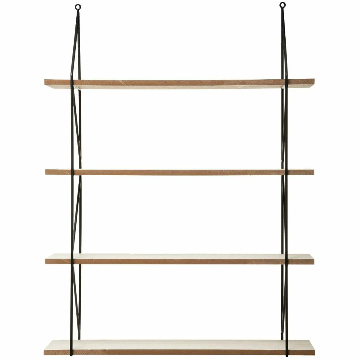 ATMOSPHERA Etagère murale 4 niveaux (60 x H80 cm) Iris Noir Best