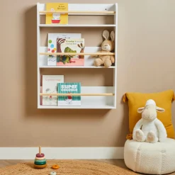 EMINZA Etagère murale enfant bois 3 niveaux (H80 cm) Zoa he Blanc Best