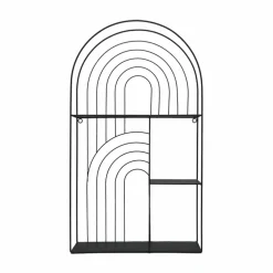 EMINZA Etagère murale métal 3 plateaux (H70 cm) Tiggy Noir Sale