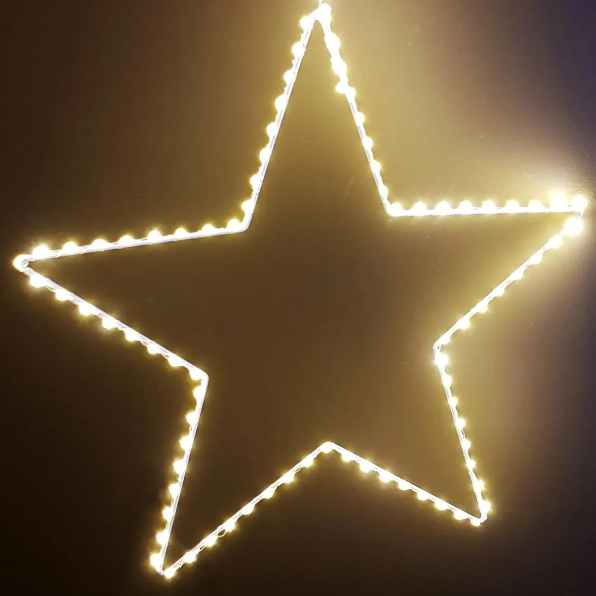 EMINZA Etoile lumineuse à suspendre 130 LED (D38 cm) Kais Blanc chaud Discount