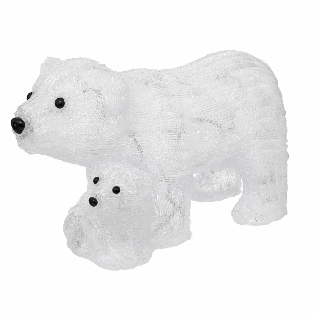 Feeric Lights & Christmas Famille d'ours polaire solaire 60 LED (H25 cm) Blanc froid Best