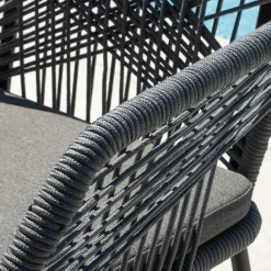 #N/A Fauteuil de jardin empilable Seville - Gris Clearance