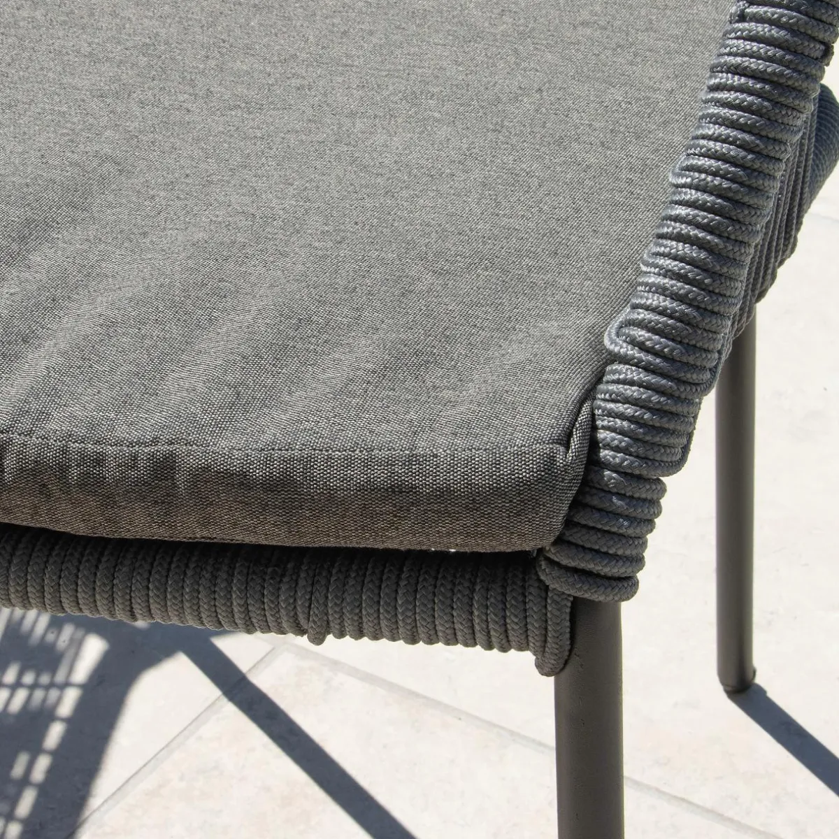 #N/A Fauteuil de jardin empilable Seville - Gris Clearance