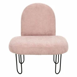 OSTARIA Fauteuil enfant velours (H50 cm) Augustin Rose