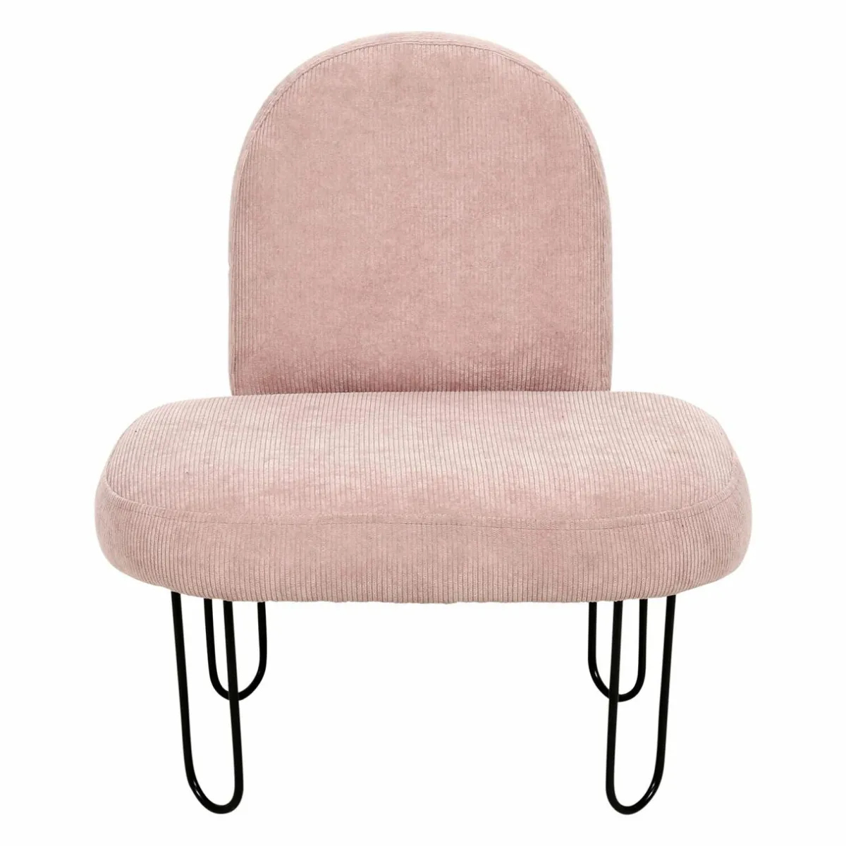 OSTARIA Fauteuil enfant velours (H50 cm) Augustin Rose