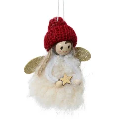 KAEMINGK Fée de Noël à suspendre (H9 cm) Princesse he Blanc Best