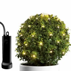 KAEMINGK Filet lumineux à piles D50 cm 84 LED Durawise Blanc chaud New