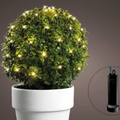 KAEMINGK Filet lumineux Durawise à piles D80 cm 128 LED Blanc chaud
