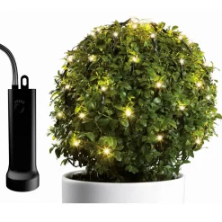 KAEMINGK Filet lumineux Durawise à piles D80 cm 128 LED Blanc chaud