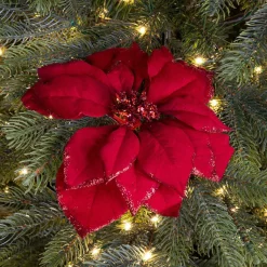 KAEMINGK Fleur décorative sur pince (D24 cm) Bella Rouge New