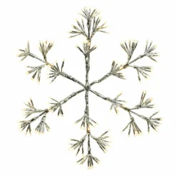 KAEMINGK Flocon de Noël lumineux 192 LED (H48 cm) Flash Blanc chaud Clearance