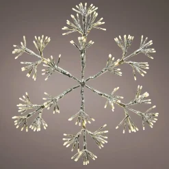 KAEMINGK Flocon de Noël lumineux 336 LED (H78 cm) Flash Blanc chaud