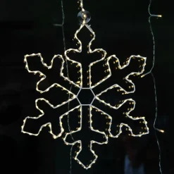 EMINZA Flocon lumineux à suspendre 220 LED (D37 cm) Everest Blanc chaud Discount