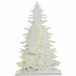 KAEMINGK Foret illuminée à piles 20 LED (H36 cm) Nordique Blanc chaud New