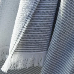 L'effet papillon Fouta coton et éponge (95 x 180 cm) Naël galet Gris Sale