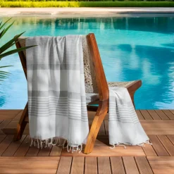 Fouta coton recyclé (200 x 200 cm) Summer he Blanc Best