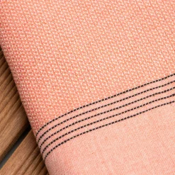 Fouta coton recyclé (100 x 200 cm) Beach Corail Orange Best
