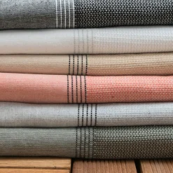 Fouta coton recyclé (100 x 200 cm) Beach Vert kaki Outlet