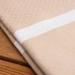 Fouta coton recyclé (100 x 200 cm) Selma Beige Online