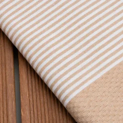 Fouta coton recyclé (100 x 200 cm) Océane Beige Online