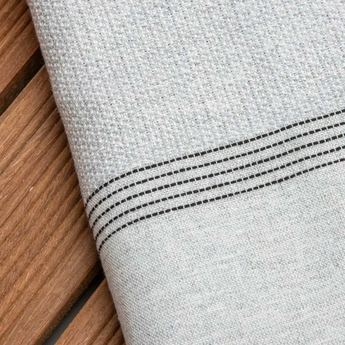 Fouta coton recyclé (100 x 200 cm) Beach e Gris New