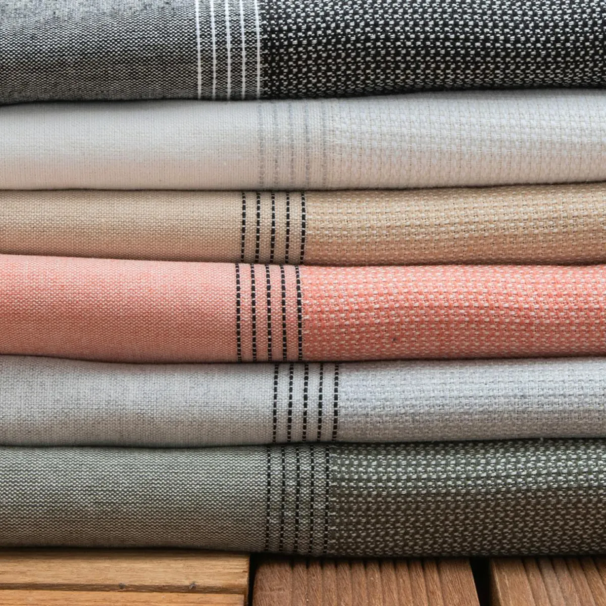Fouta coton recyclé (100 x 200 cm) Beach e Gris New