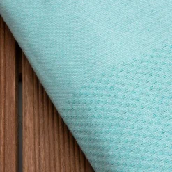 Fouta coton recyclé (200 x 200 cm) Ecume Bleu turquoise New