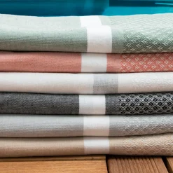 Fouta coton recyclé (100 x 200 cm) Selma e Noir