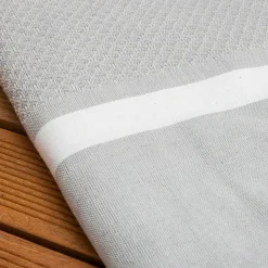 Fouta coton recyclé (100 x 200 cm) Selma e Gris Discount