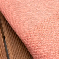 Fouta coton recyclé (200 x 200 cm) Ecume Corail Orange Best